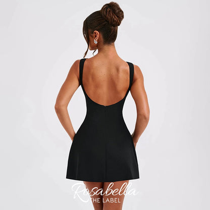 Backless Sleeveless Mini Dress