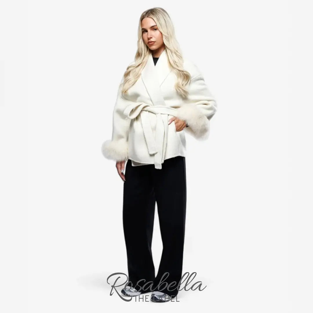 Luxury Woolcoat with Real Fox Fur