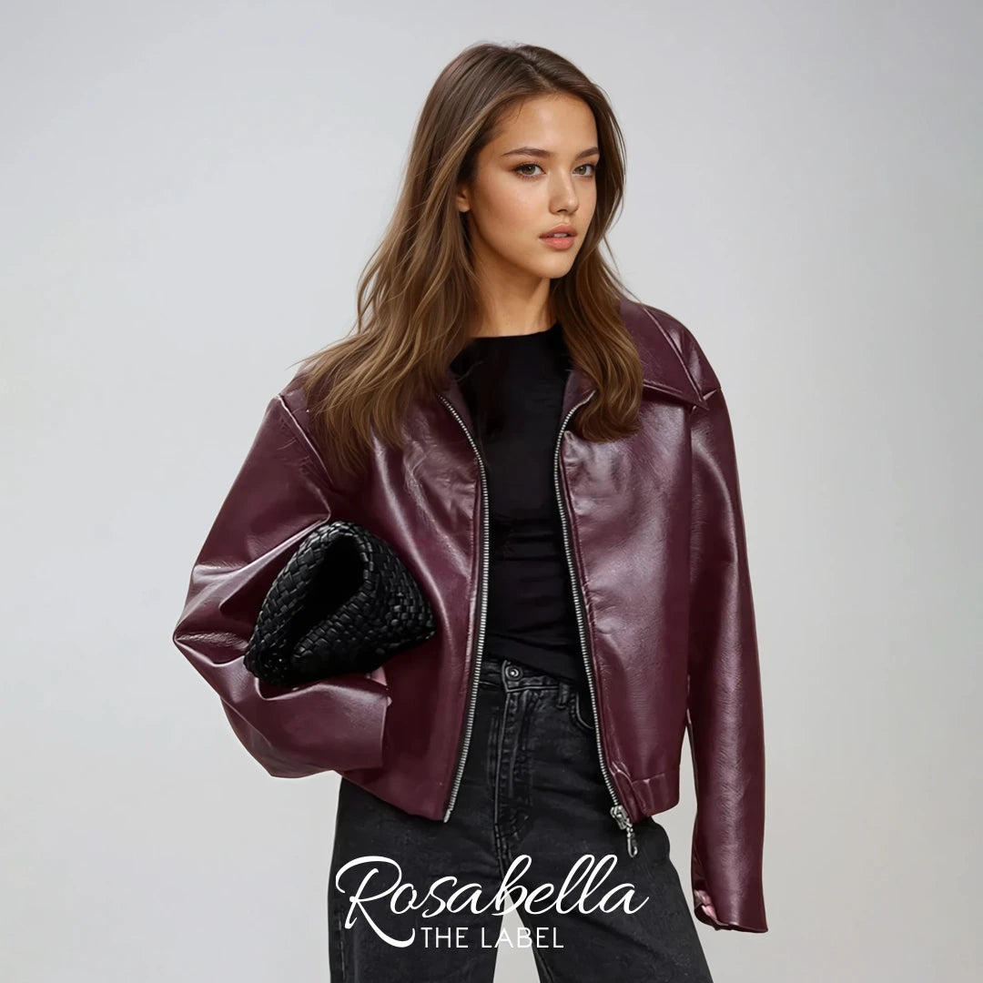 Leather Zip-Up Jacket