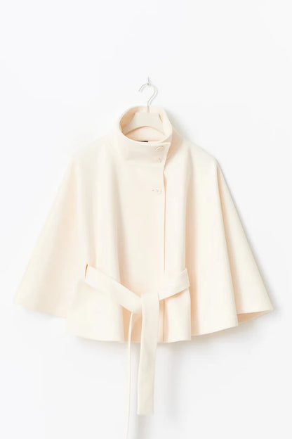 Elegant Women’s Short Cape Coat