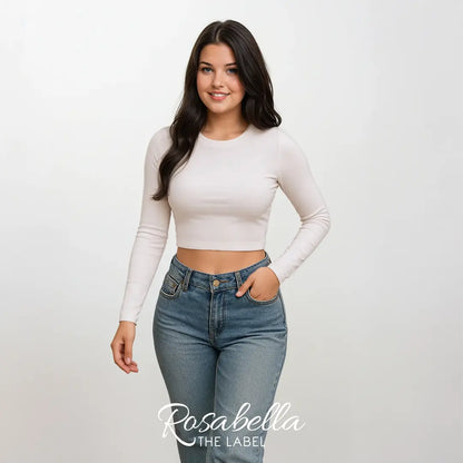 Slim Long-Sleeve Crop Top